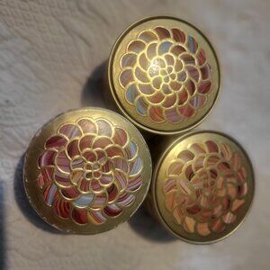Vintage Guerlain Météorites Face Powder Tins – Beige Chic 03 – Parisian Floral G